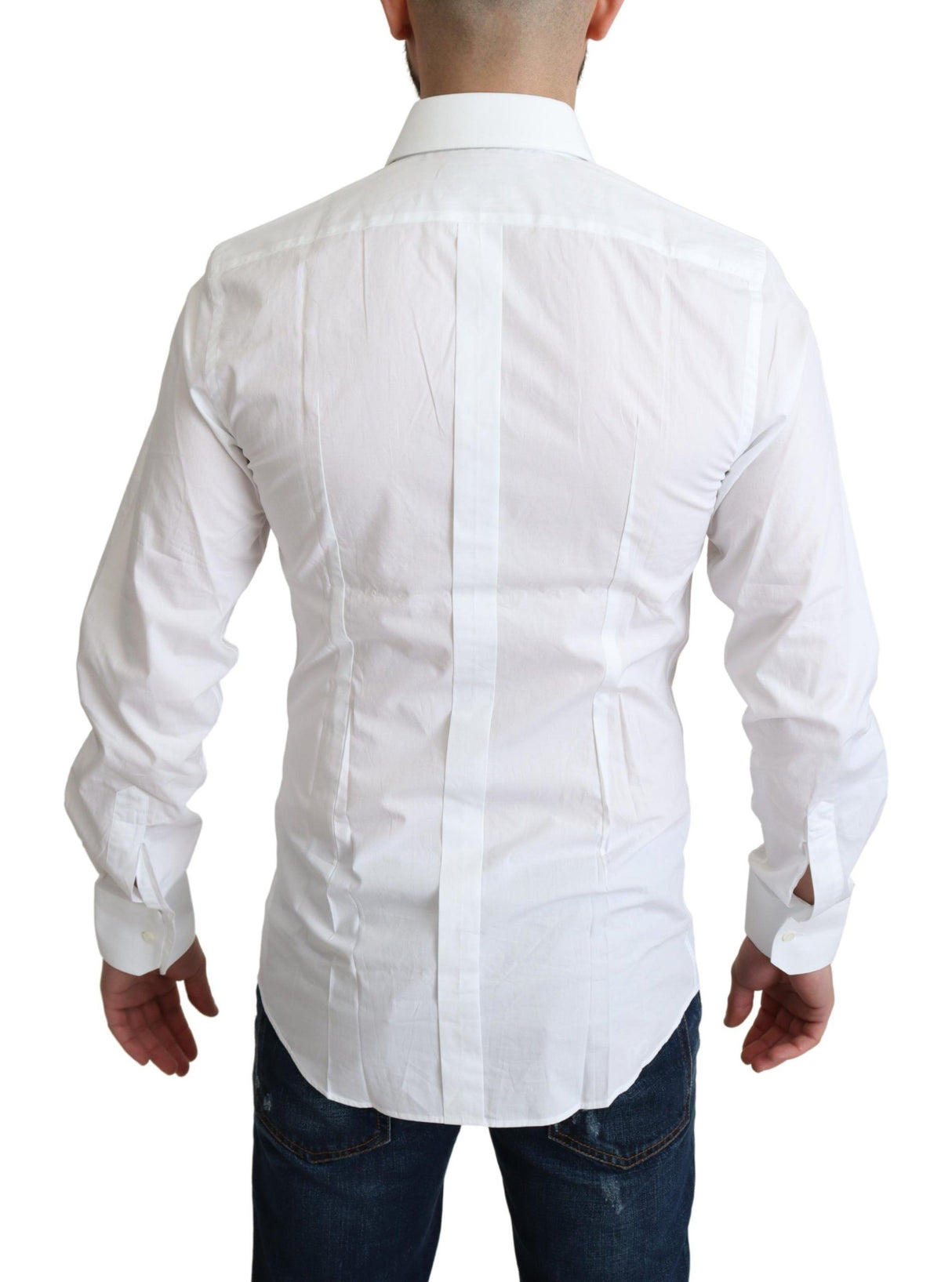 Dolce & Gabbana Elegant White Cotton Dress Shirt