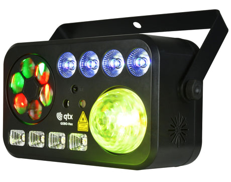 QTXlight GOBO Hex 6-in-1 LED & Laser Effect 151.745UK