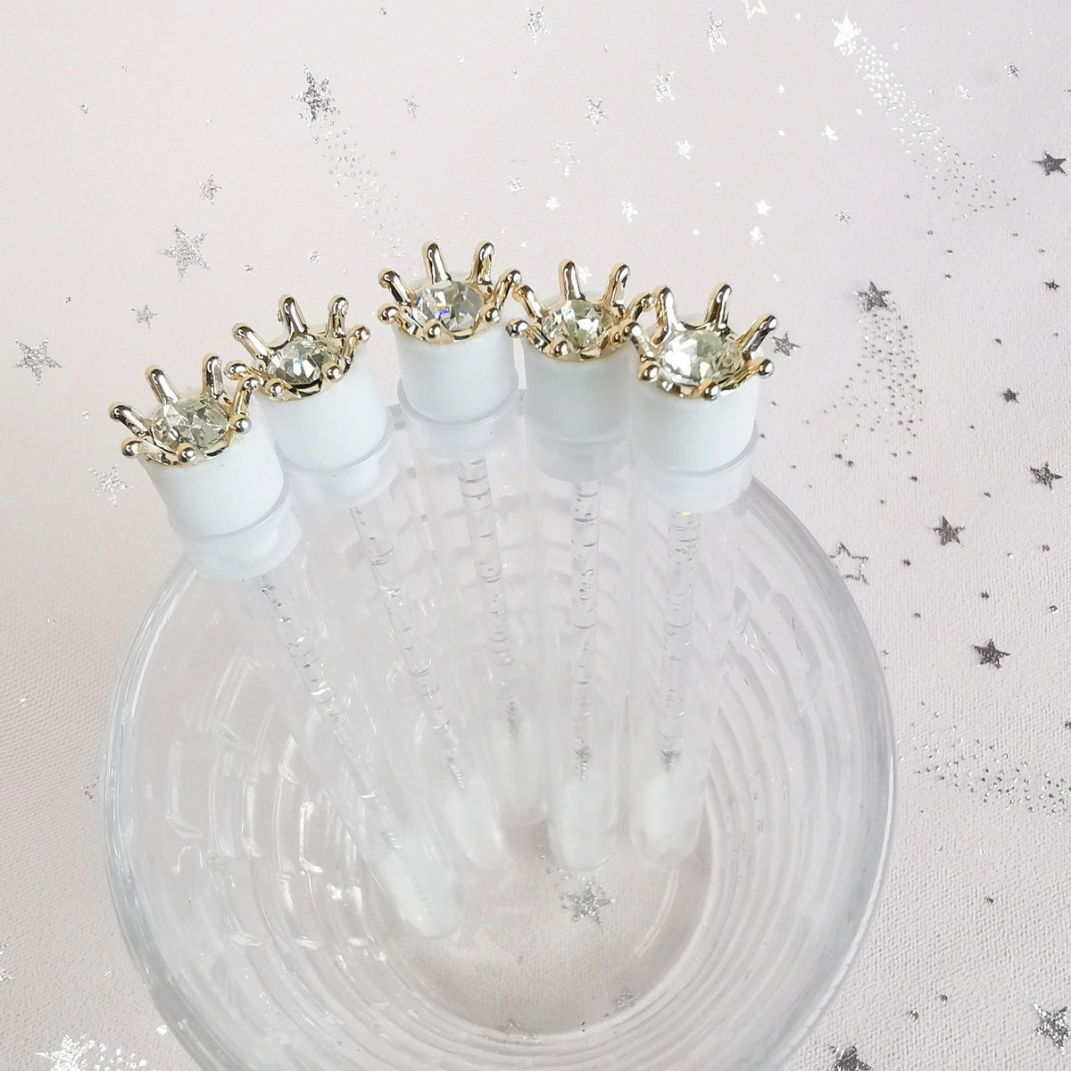 New Style Eyelash Extension Brush with Diamond Crown Design