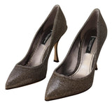 Dolce & Gabbana Elegant Silver Heels Pumps Classic