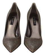 Dolce & Gabbana Elegant Silver Heels Pumps Classic