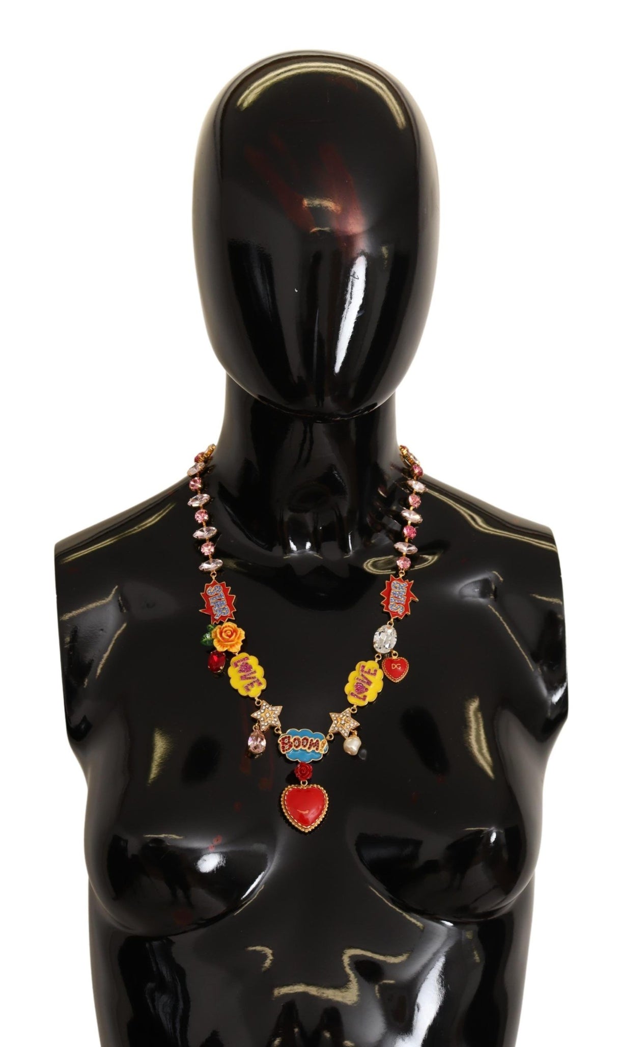 Dolce & Gabbana Chic Fumetti Cartoons Statement Necklace