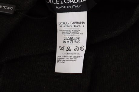 Dolce & Gabbana Elegant Cashmere Gray Tights | Winter Luxury