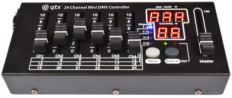QTX MDMX-24 24 Channel Mini DMX Controller 154.100UK