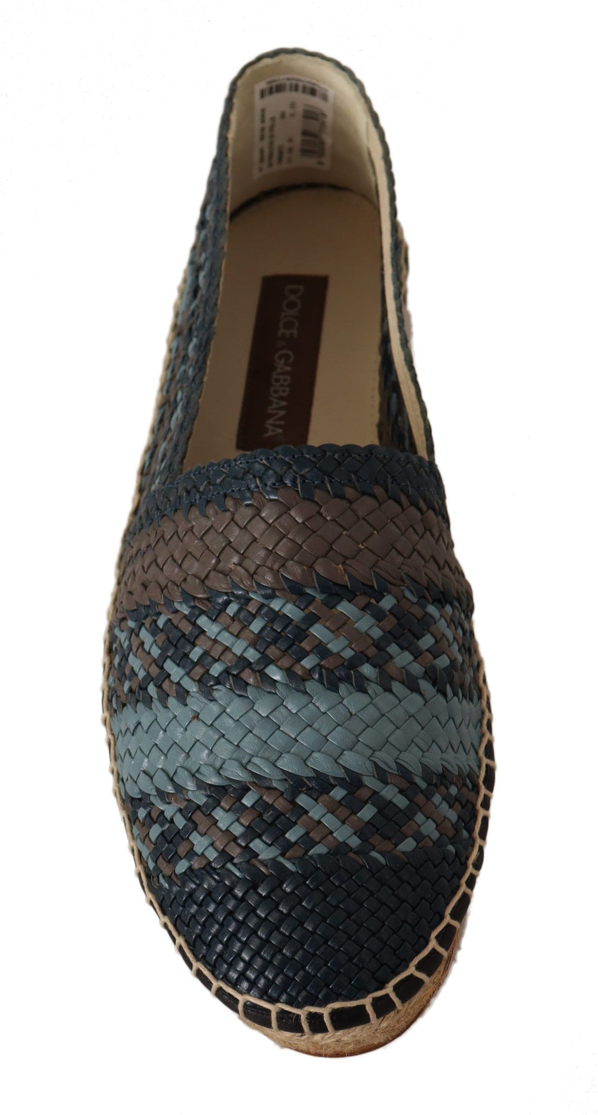 Dolce & Gabbana Elegant Woven Leather Espadrilles