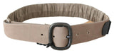 GF Ferre Elegant Brown Leather Fashion Belt