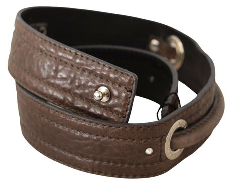 Costume National Elegant Brown Leather Fashion Belt