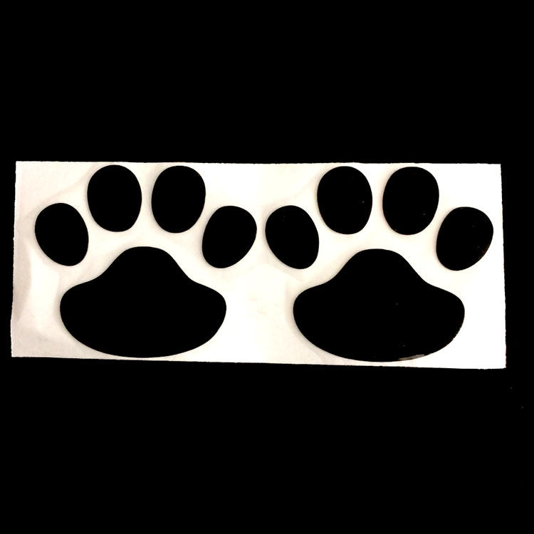 3D PVC Footprint Car Decal and Scratch Sticker