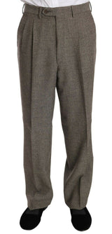 Fendi Elegant Light Brown Wool Men's Suit