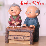 Creative Elderly Couple Figurine for Home Decor Gift