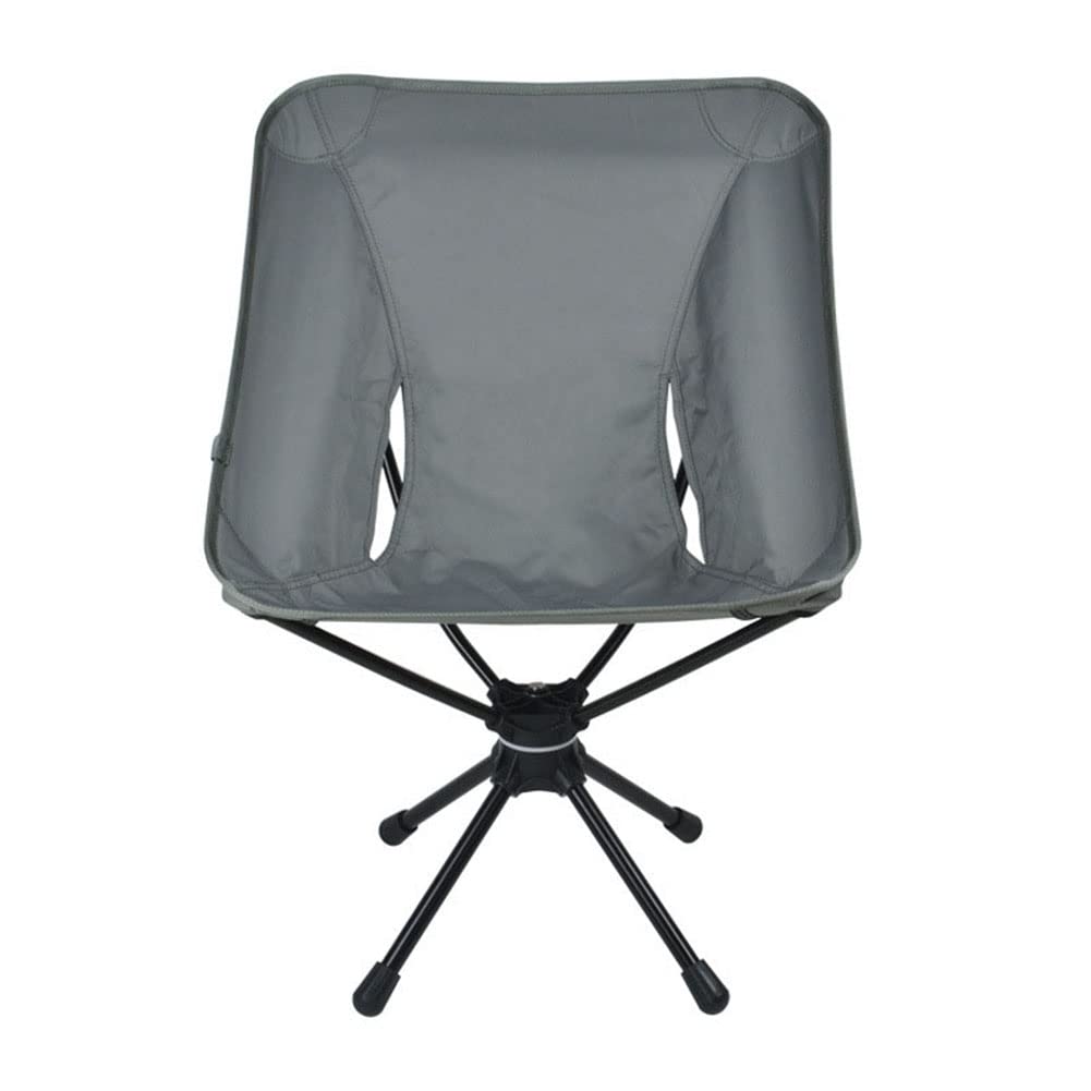 LSLANSOON Portable Camping Chair Collapsible Backpacking Chair Beach Chair with Carry Bag for Outdoor Hiking Fishing Picnic (Gray)