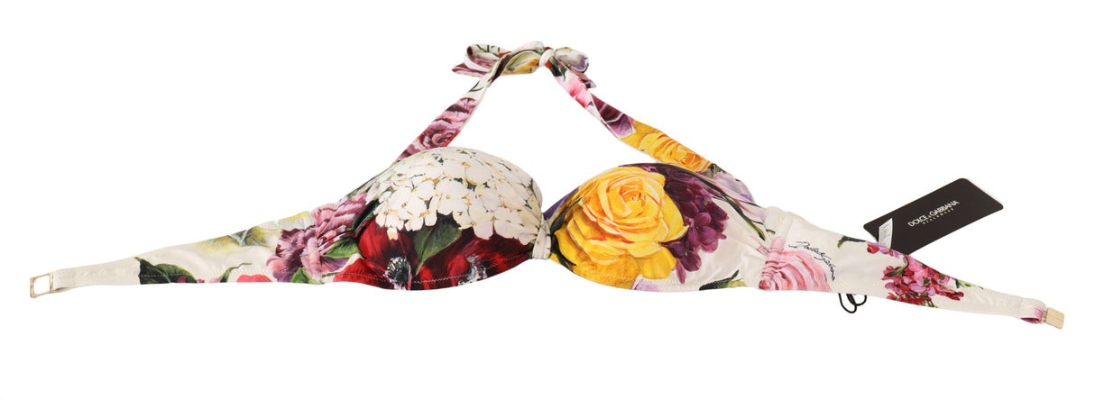 Dolce & Gabbana Chic Floral Print Bikini Top - Summer Essential