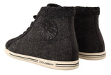 Dolce & Gabbana Elegant High Top Cotton/Wool Sneakers