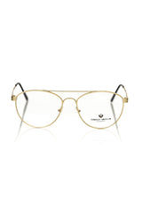 Frankie Morello Gold Metallic Men's Frame Aviator Eyeglasses