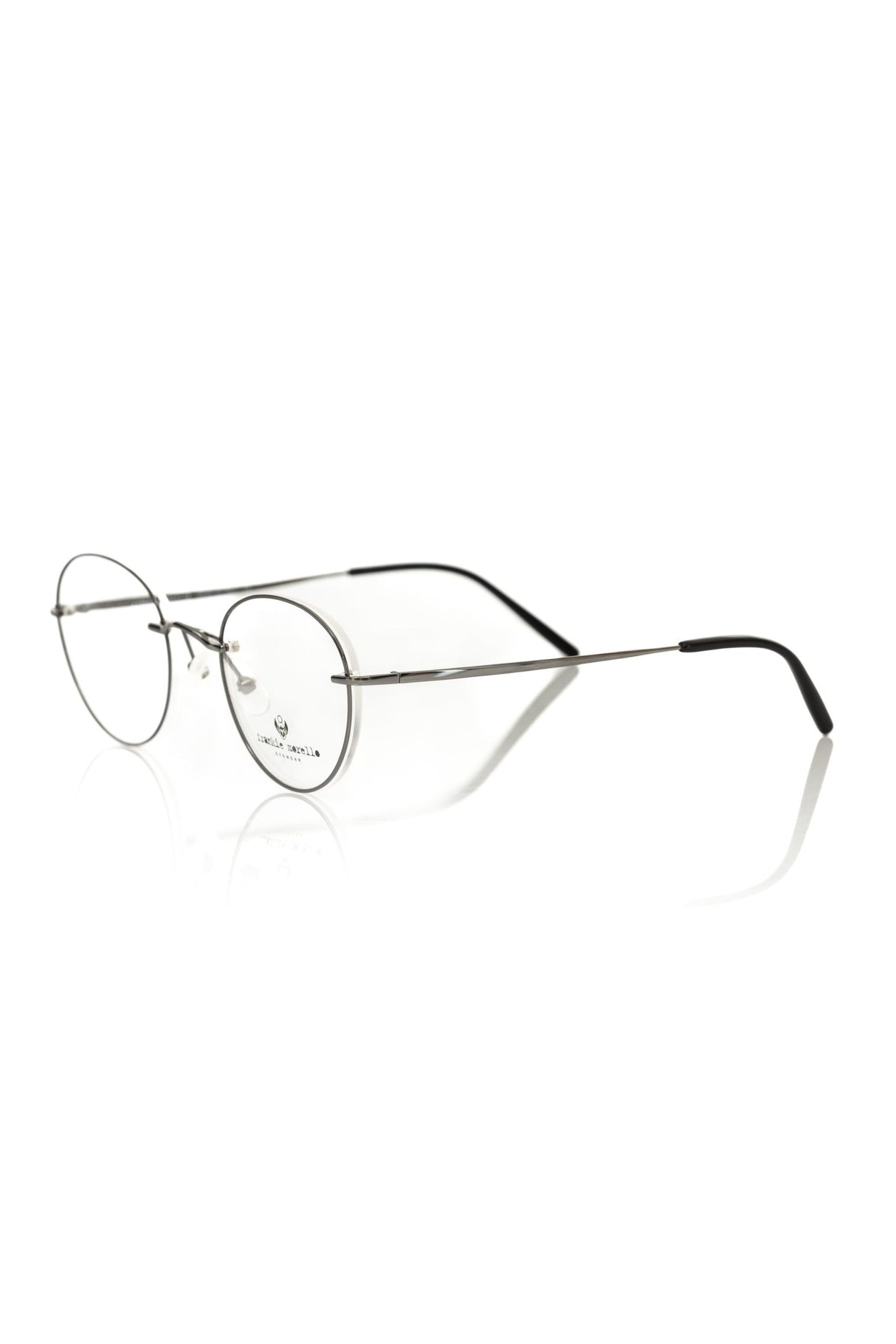 Frankie Morello Gray Metallic Men's Eyeglass Frame