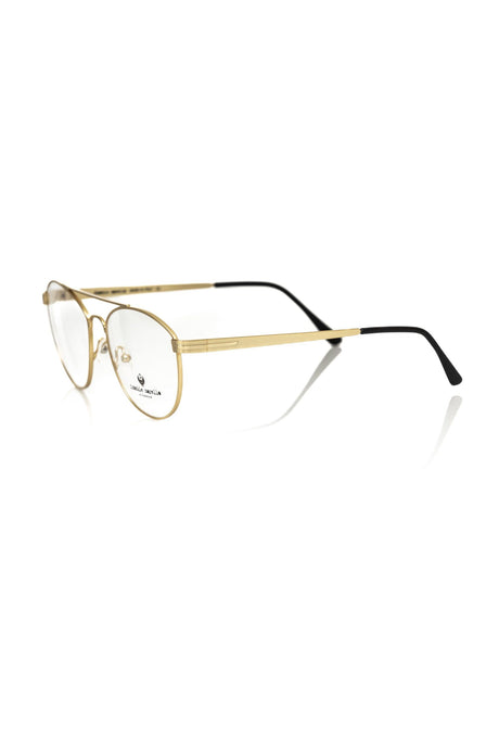 Frankie Morello Gold Metallic Men's Frame Aviator Eyeglasses
