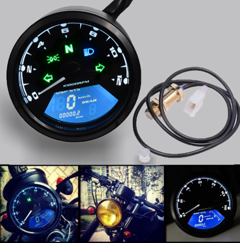 Motorcycle Speedometer & Gear Display