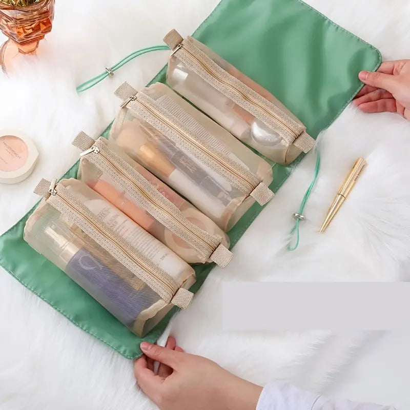 4 In 1 Large-Capacity Travel Makeup Organizer Bag
