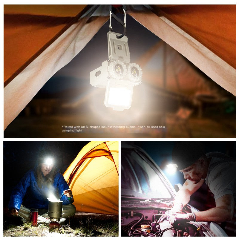 Outdoor Rechargeable Fishing Headlight with Long Battery