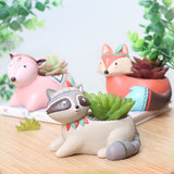 Cute American Cartoon Zakka Resin Planter for Desk