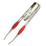 LED Eyebrow Tweezers with Stainless Steel Beauty Tool