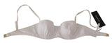 Dolce & Gabbana Chic White Nylon Balconette Bra