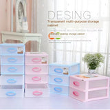 Zhinling R216D Desk Organizer with 5 Plastic Drawers