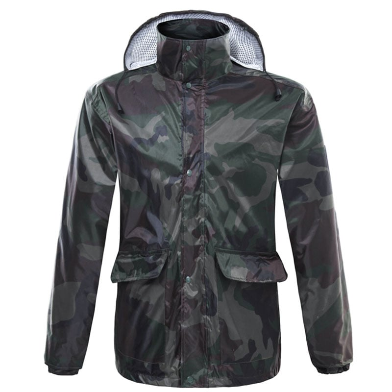 Camouflage Raincoat Set for Outdoor Activities