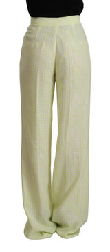 MSGM High-Waist Straight-Leg Chic Trousers