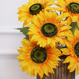 Artificial Sunflower Long Stem for Home and Party Decor