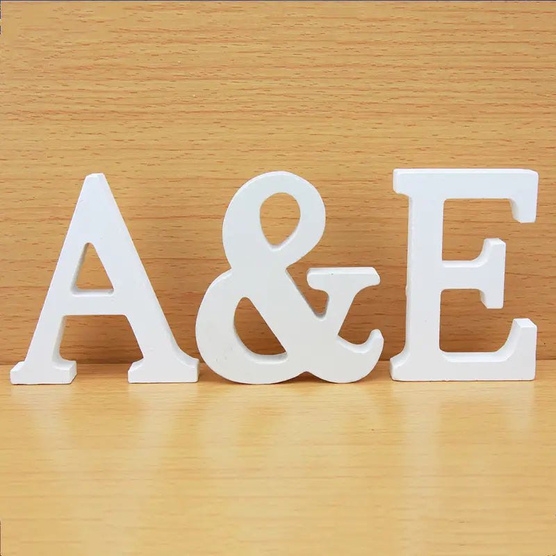 White Wood Standing Letters for Home Decor & Celebrations