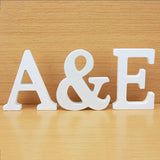 White Wood Standing Letters for Home Decor & Celebrations