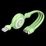 Colorful 3A Fast Charging Retractable USB Cable