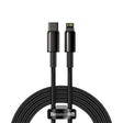 Baseus Cable Lightning to USB-A Tungsten Gold Series Braided 2.0m Black