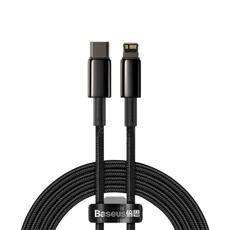 Baseus Cable Lightning to USB-A Tungsten Gold Series Braided 2.0m Black
