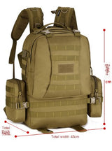 50L Outdoor Camping Travel Backpack with Large Capacity
