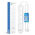 Meross Smart WiFi Powerstrip 4x AC sockets 1xUSB-A 2xUSB-C 65W 1.8m MSP843PHK-UK