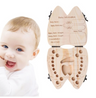 Wooden Baby Tooth Storage Box for Milk Teeth