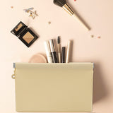 Portable Large Capacity Makeup Bag Set with Brush Holder