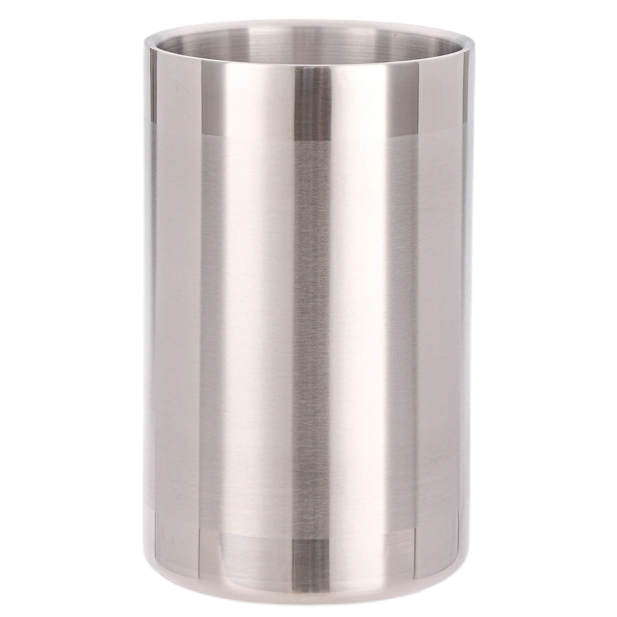 Double Wall Stainless Steel Utensil Holder - Kitchen Utensil Holder for Countertop Spatula Spoon Storage Organizer Large Cooking Utensil Caddy Counter Utensil Crock (Matte Brushed)