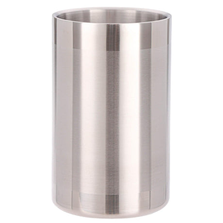 Double Wall Stainless Steel Utensil Holder - Kitchen Utensil Holder for Countertop Spatula Spoon Storage Organizer Large Cooking Utensil Caddy Counter Utensil Crock (Matte Brushed)