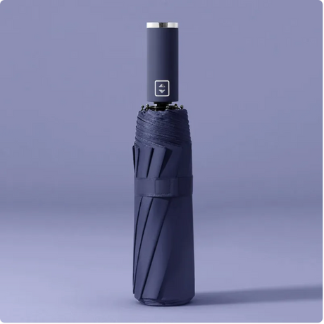 Black Folding Automatic Umbrella – UV Protection