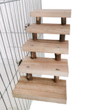 Hamster Jumping Board, Wooden Pet Ladder Toy for Parrots
