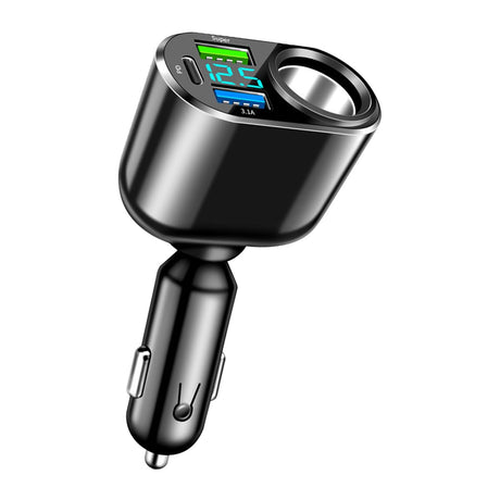 Ankuee 4 Ports Car Charger Adapter 12V/24V Automotive Type C Metal Cigarette Lighter USB Charger Fast Charging Phone Charger Universal for Vehicles 13 14 15 Pro Max Plus S23 and More