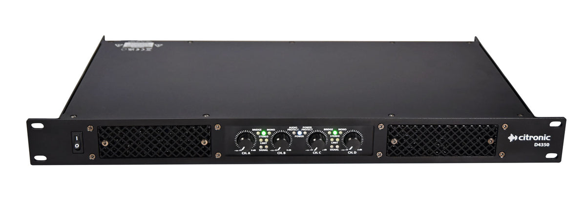 Citronic Amplifier D4350 4x350W 4ohm Quad Power Class-D 172.144UK