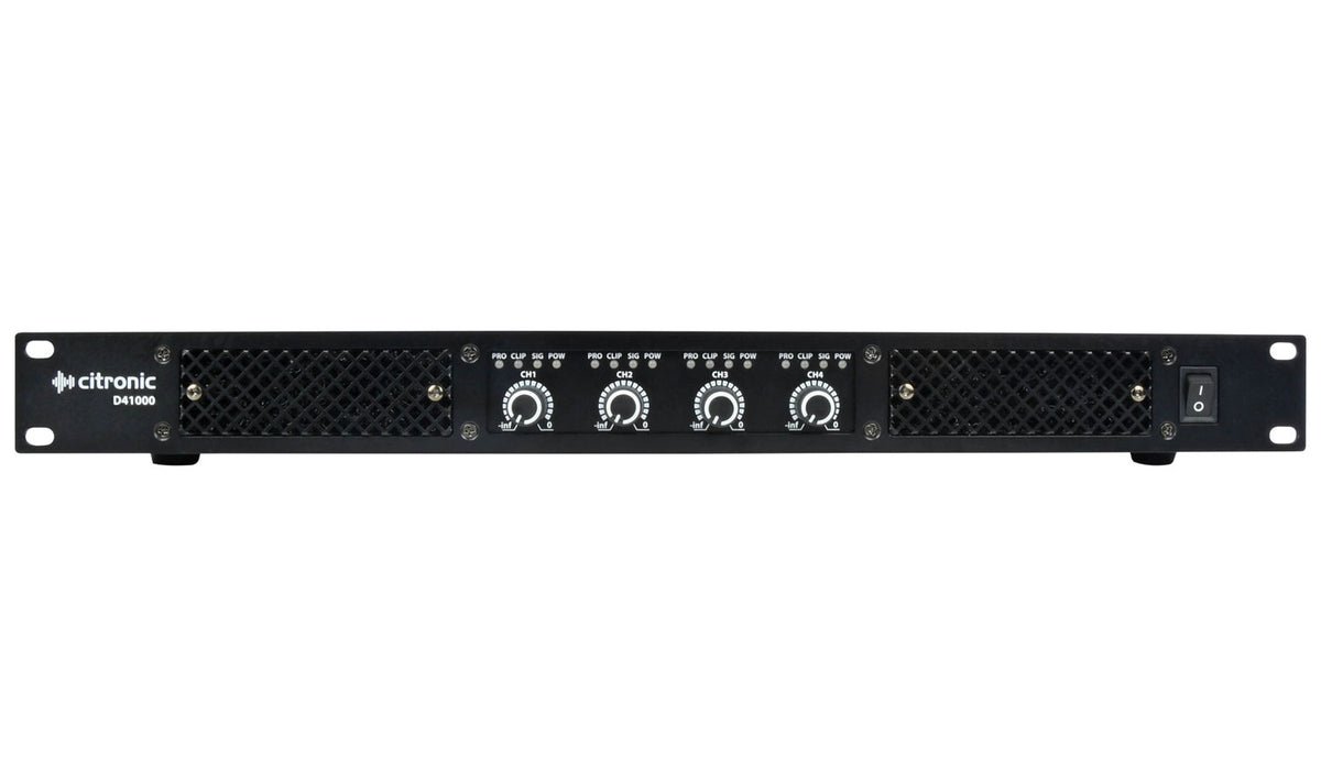 Citronic D41000 Quad Power Class-D 4ohm Amplifier 4x1000W 172.149UK