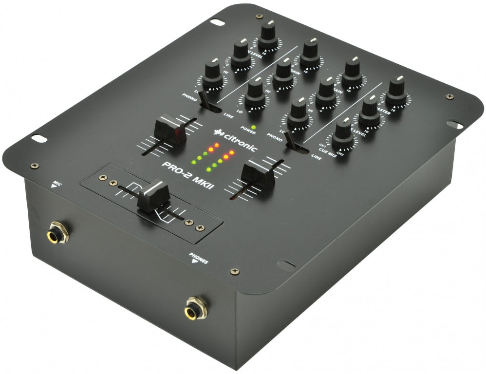 Citronic PRO-2 2Ch 5 Input Mixer Black 172.752UK