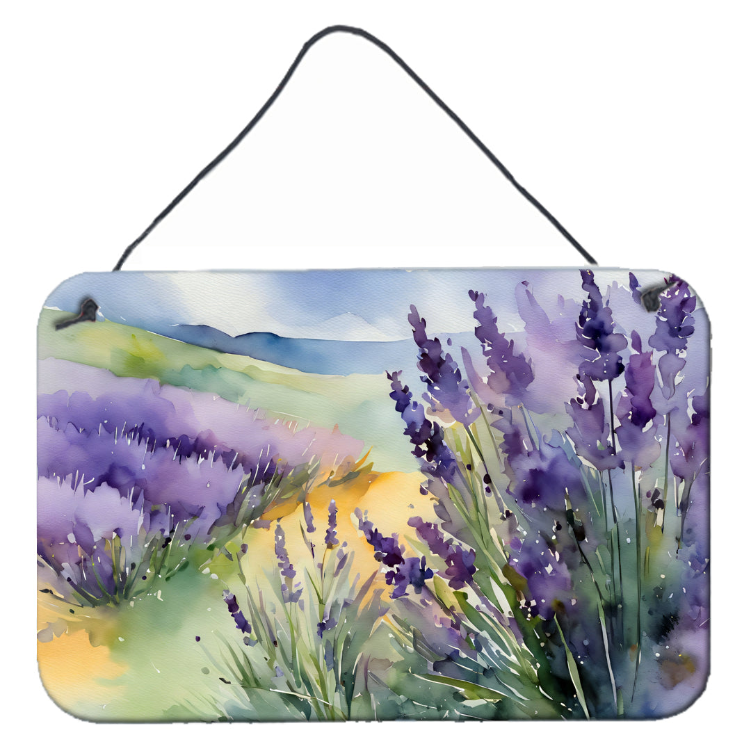 Lavender in Watercolor Wall or Door Hanging Prints
