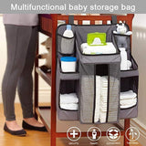 Baby Crib Storage Bag for Bottles and Diapers