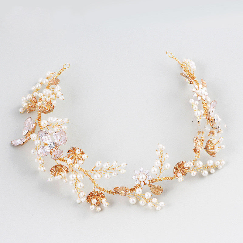Pearl Hair Band for Wedding and Travel Photography Accessories